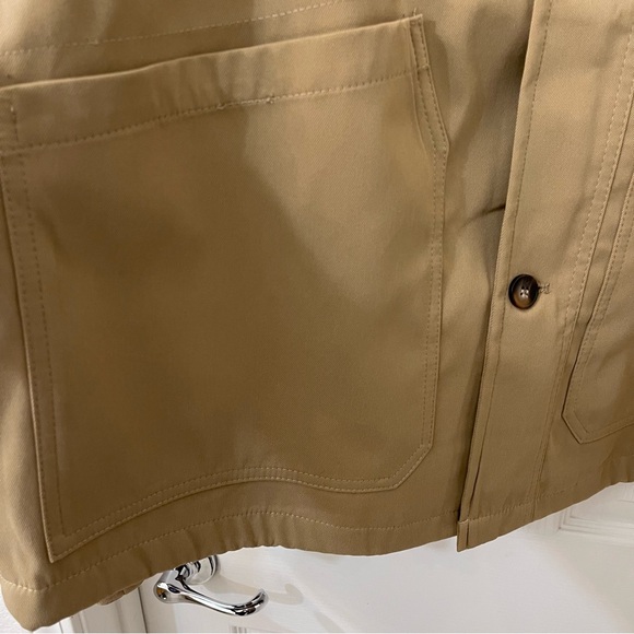 Hudson and Barrow Lightweight Oversized Tan Shirt Jacket - Mens: Small. - Picture 9 of 11